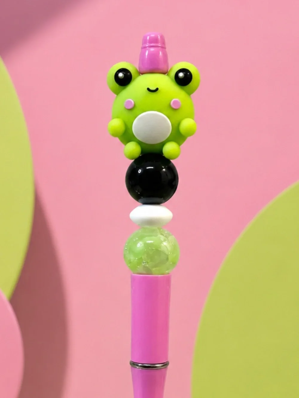 Frog-tastic Handmade Beaded Pen